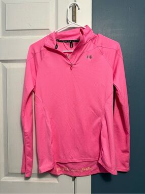 Under Armour Pink Quarter-Zip Pullover